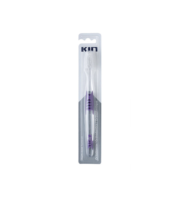 KIN Brosse à Dents Orthodontique Tête Triangulaire