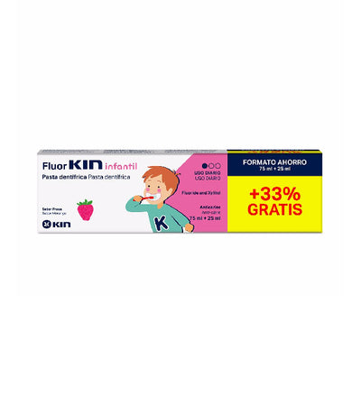 KIN - Fluor Dentifrice Enfant Fraise 100ml