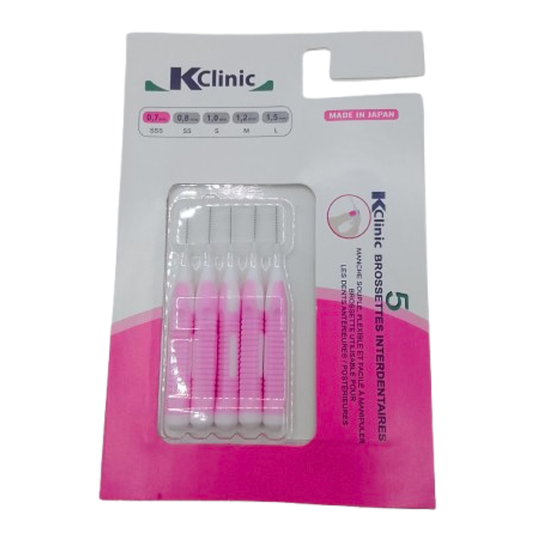 KIN K Clinic Brossettes Interdentaires 0,7 mm SSS 5 Unités — packshot