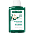 Klorane Shampooing Antipelliculaire au Galanga 200 ml, flacon vert, shampooing traitant rééquilibrant