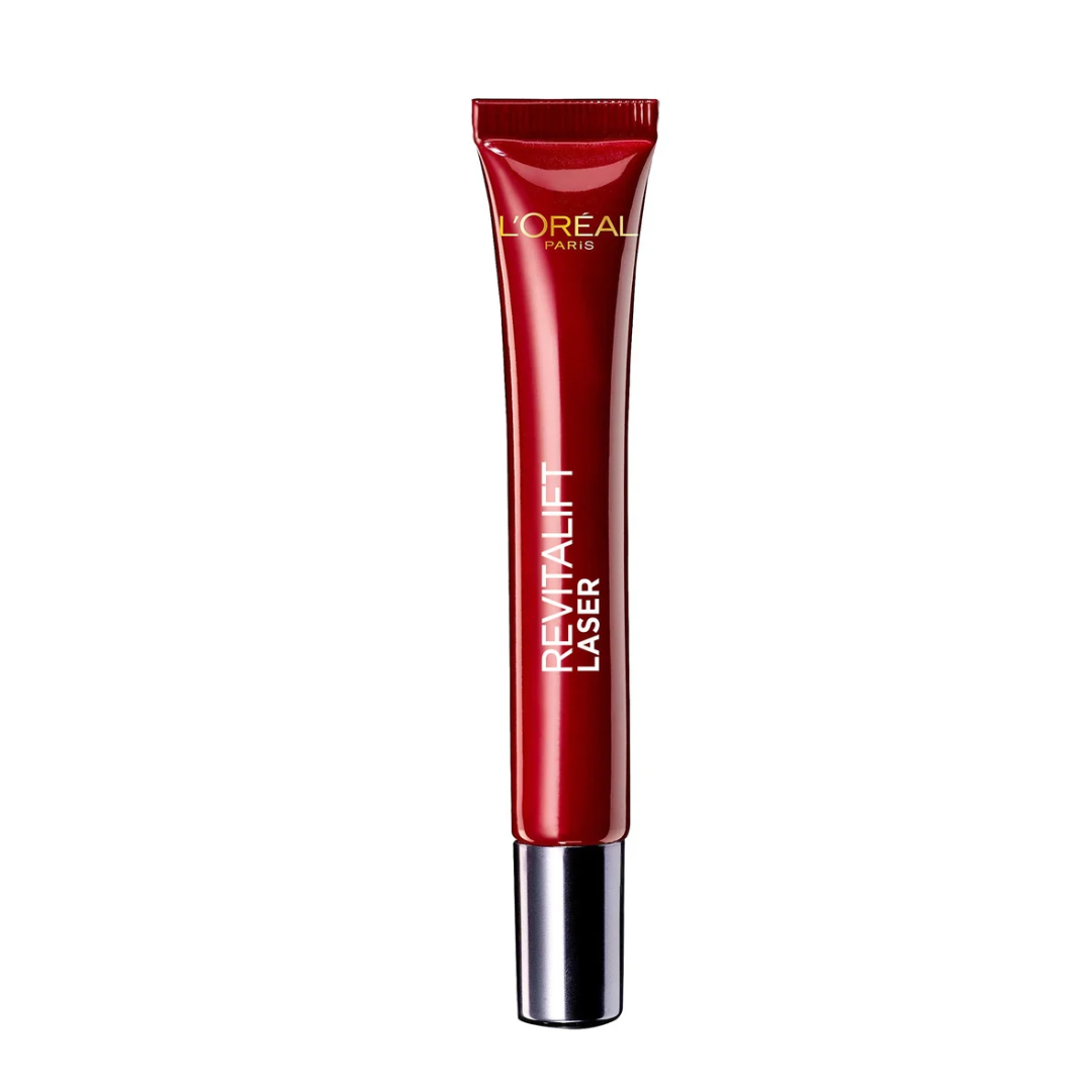 L'Oréal Paris Revitalift Laser X3 soin yeux 15 ml, tube rouge avec embout métal