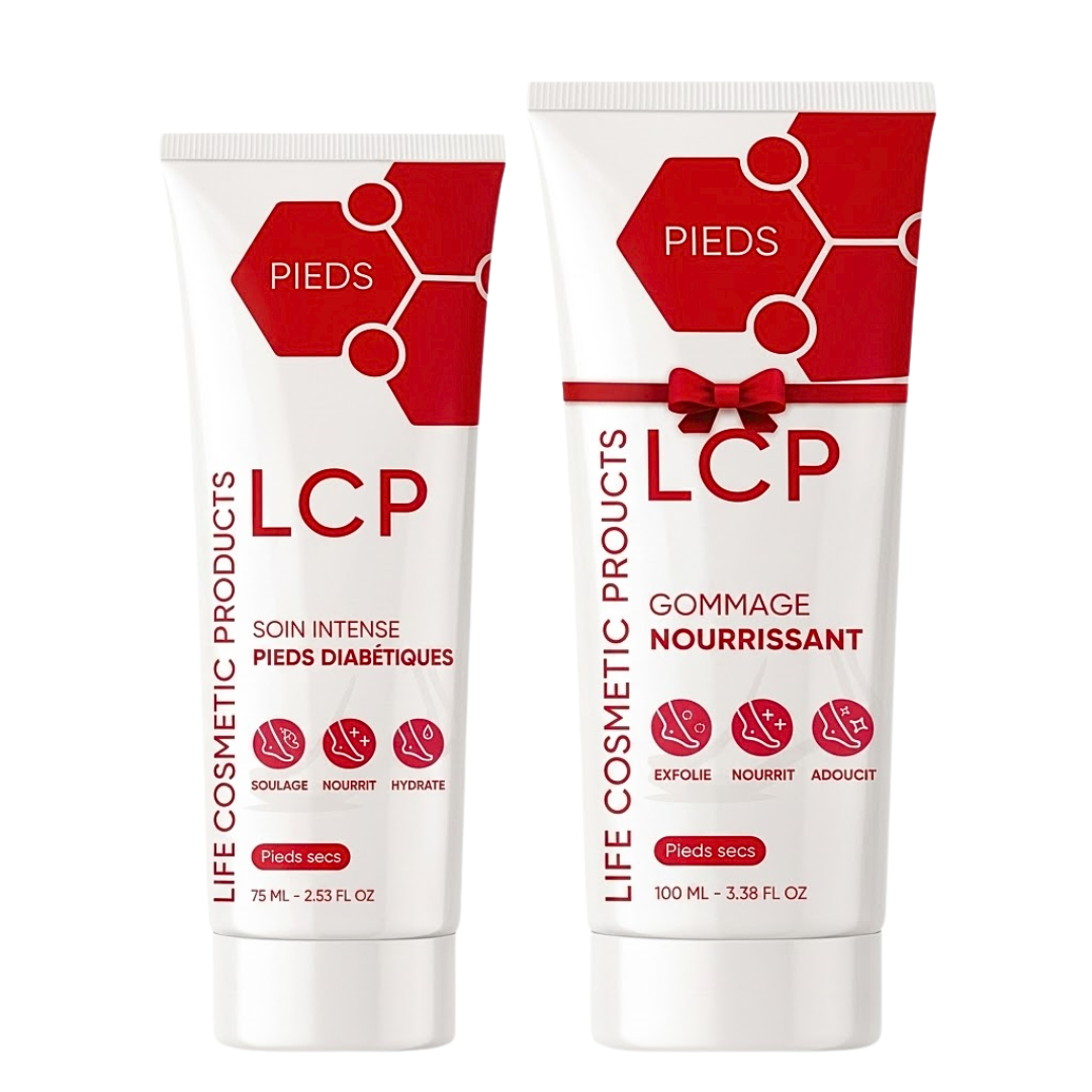LCP Diabétiques Soin Intense Pieds 75ml + Gommage 100ml