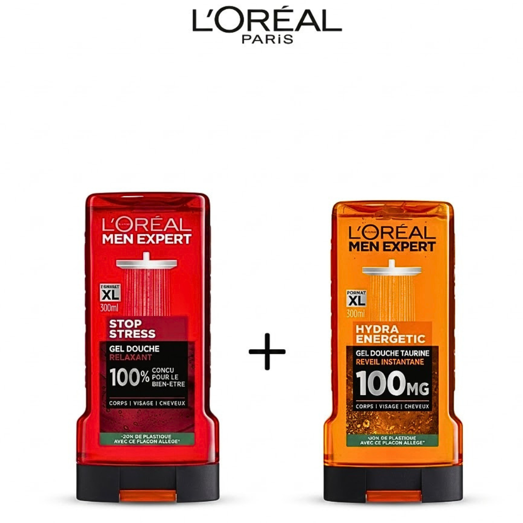 L'Oréal Paris Gel Douche Expert Hydra Energetic+ Stop Stress Duo