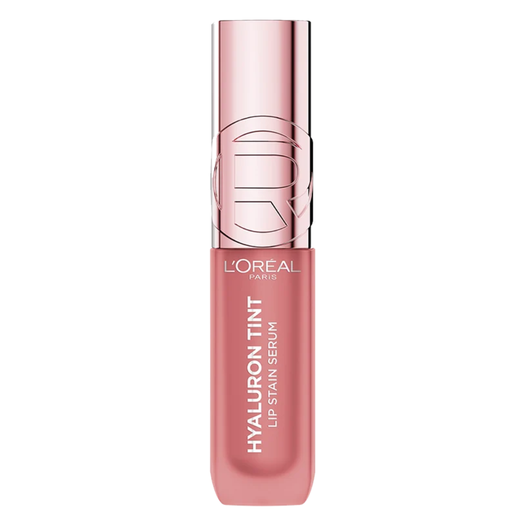 L'Oréal Paris Hyaluron Tint sérum teinté lèvres 601 Worth It 5 ml, flacon rose à bouchon doré