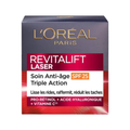 L'Oréal Paris Revitalift Laser crème anti-âge jour SPF25 50 ml, boîte rouge et grise, pro-rétinol et vitamine C