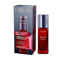 L'Oréal Paris Revitalift Laser X3 sérum anti-âge 30 ml, flacon rouge et sa boîte, acide hyaluronique et Pro-Xylane