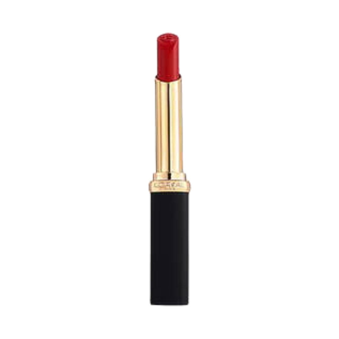L'Oréal Paris Color Riche Intense Volume Matte rouge à lèvres 336 Le Rouge Avant-Garde, stick fin noir et doré