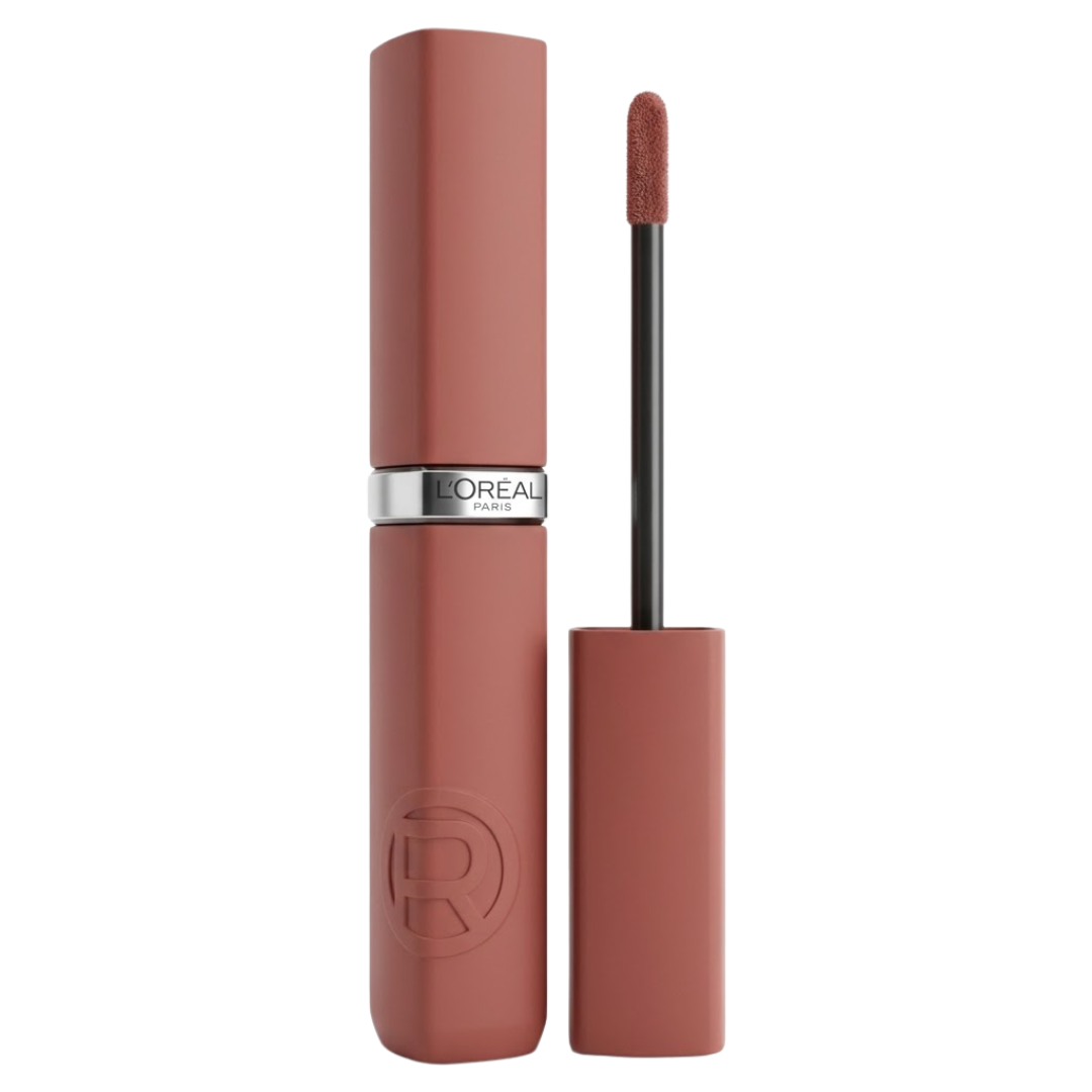 L'Oréal Paris Infaillible Laque Resistance 223 Toasted Beige, rouge à lèvres liquide laqué et son applicateur
