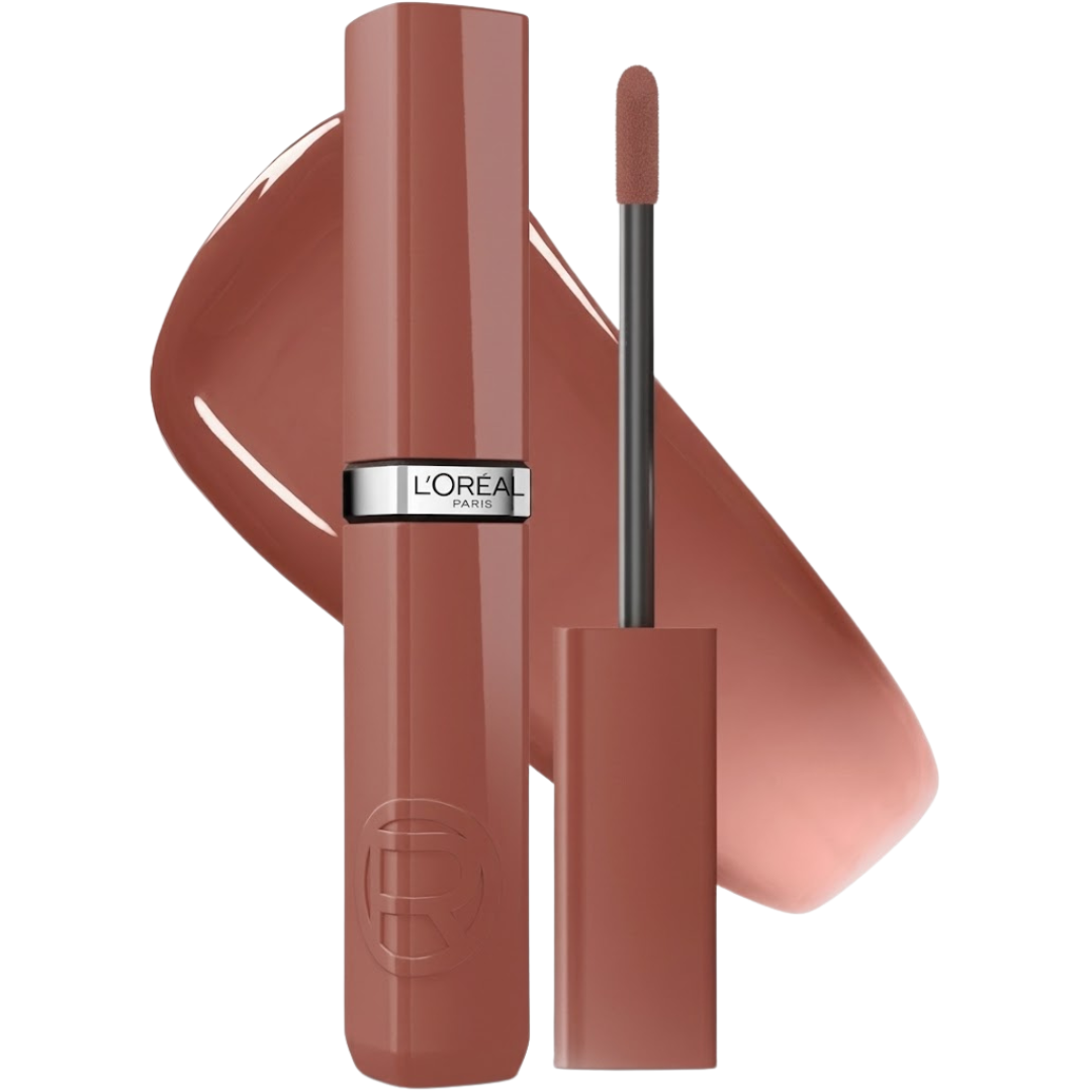 L'Oréal Paris Infaillible Laque Resistance 515 Brown Espresso, rouge à lèvres liquide laqué et son applicateur