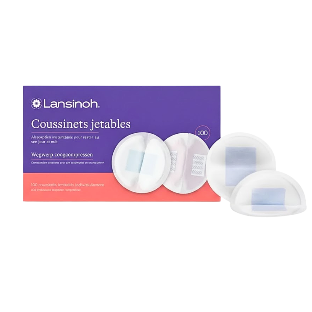 Lansinoh Coussinets d'Allaitement Jetables Ultra-Absorbants 100 Unités