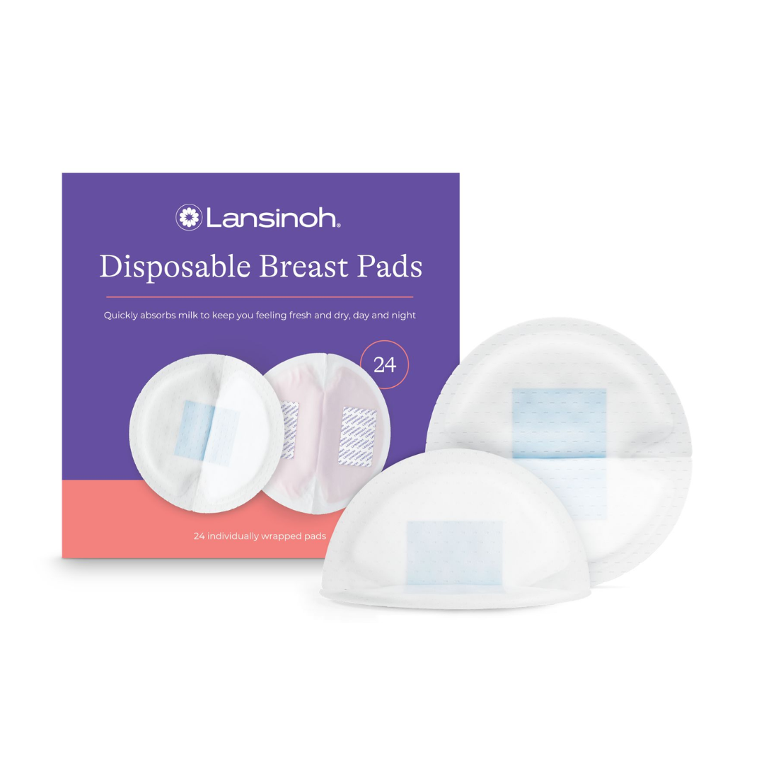 Lansinoh Coussinets d'Allaitement Jetables Blue Lock Ultra-Absorbants - 24 unités