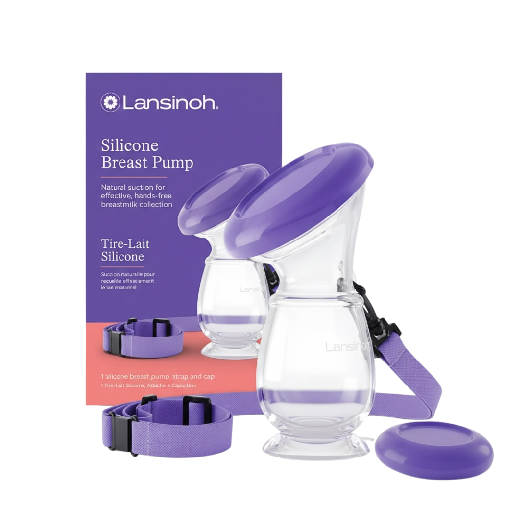 شفاط حليب السيليكون للرضاعة الطبيعية من لانسينو