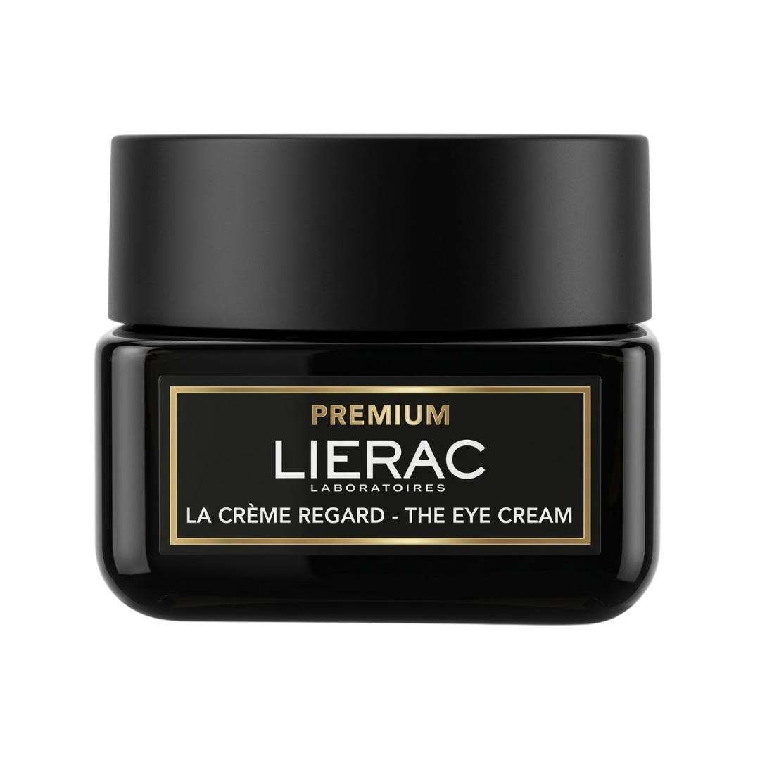 Lierac Premium La Crème Regard 20 ml, pot noir et or, crème contour des yeux anti-âge