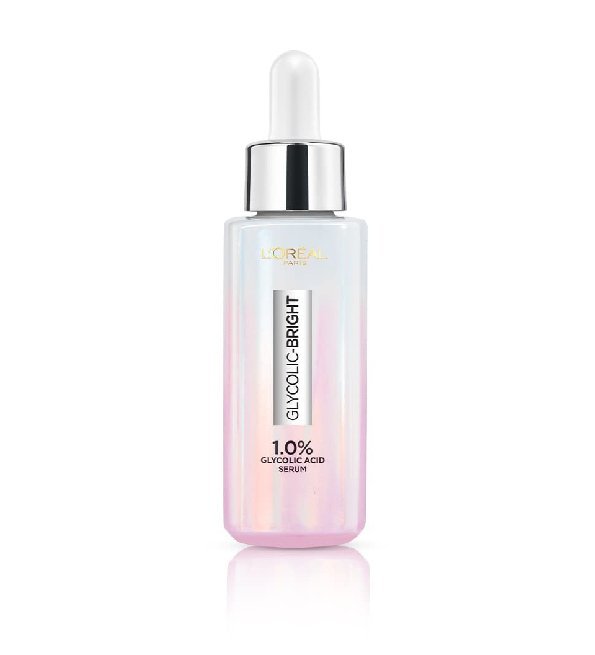 L'Oréal Paris Glycolic-Bright sérum anti-taches 30 ml, flacon pipette nacré, 1 % acide glycolique