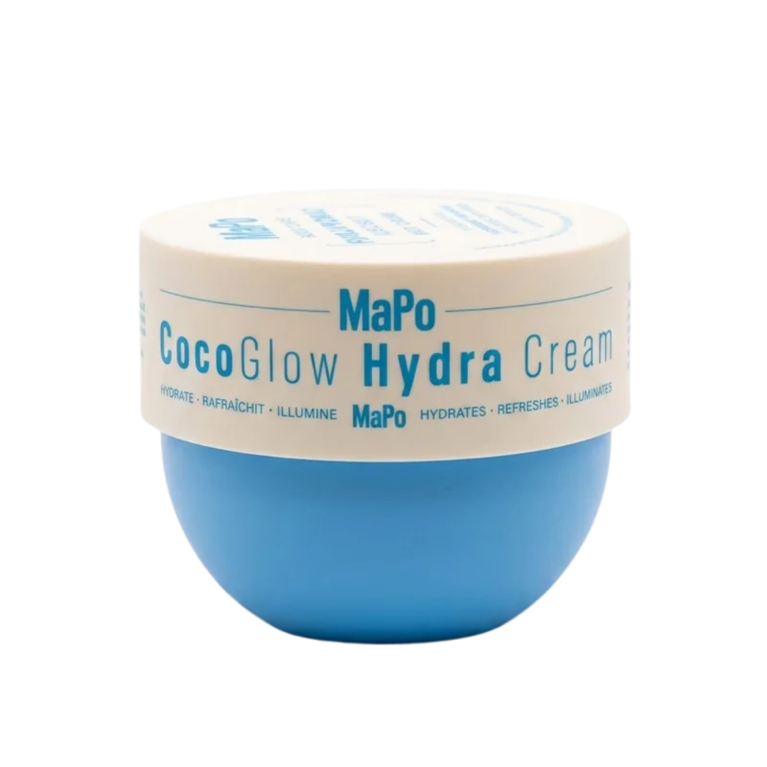 MAPO Crème Corps CocoGlow Hydra Cream 100 ml, pot bleu au couvercle crème