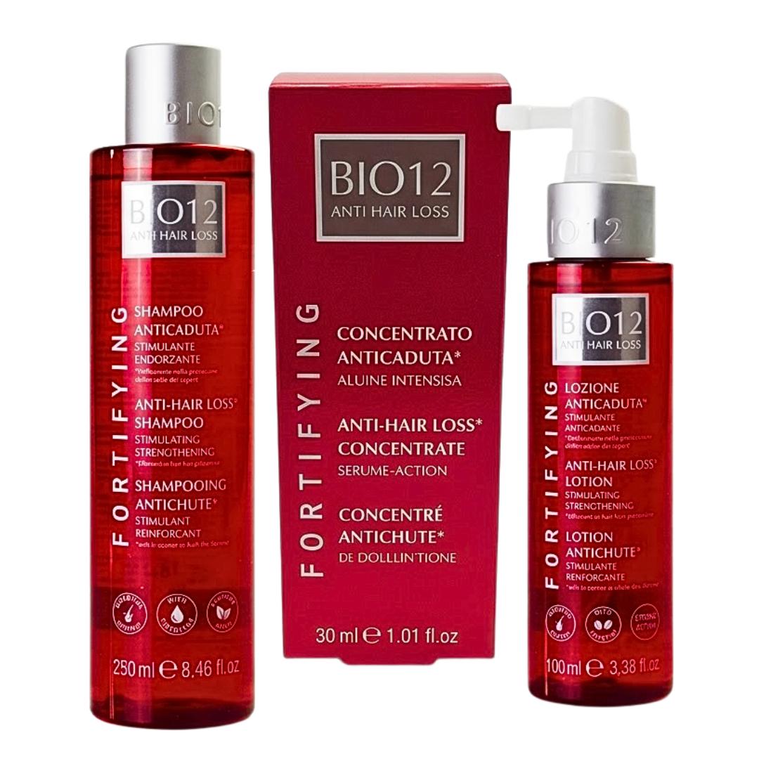 Bio12 مجموعة 3 علاجات ضد تساقط الشعر