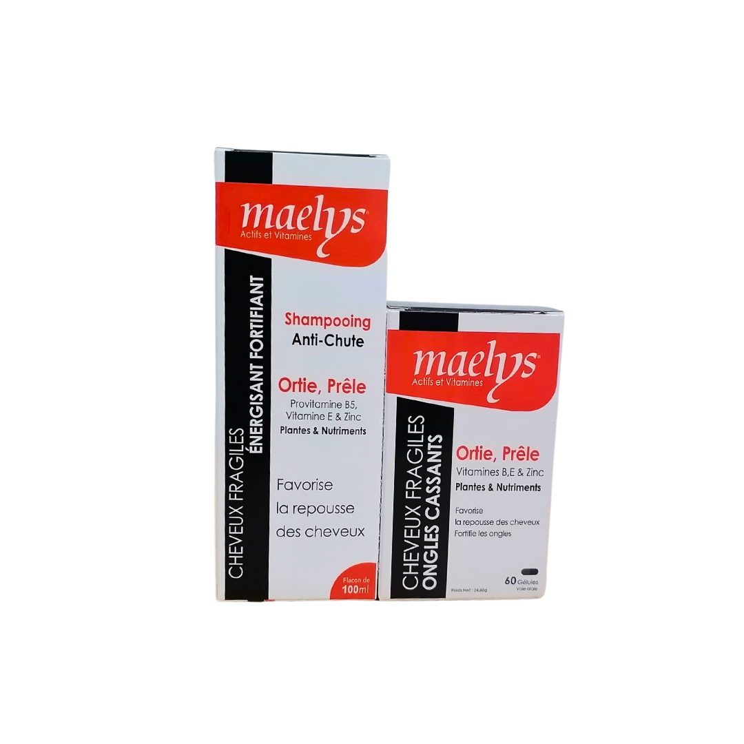 MAELYS Ortie Prêle Fortifiant Capillaire 60 Gélules + Shampoing 100ml