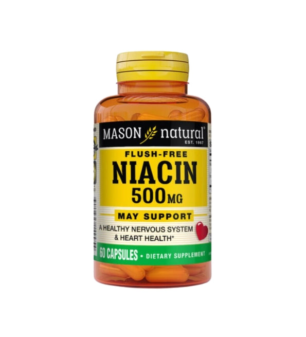 Mason Natural Niacin 500mg Vitamine B3 60 Capsules
