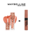 مجموعة مكياج Sunkisser 02 + أحمر شفاه سائل مطفأ N08 من Maybelline