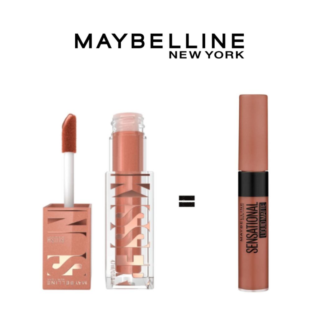 Maybelline Sunkisser 08 + Liquid Matte N08 Pack Maquillage Joues Lèvres