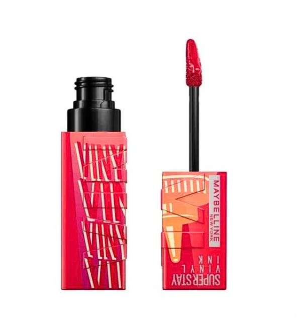 أحمر شفاه سائل لامع ثابت Maybelline Super Stay Vinyl Ink Pomodoro 210