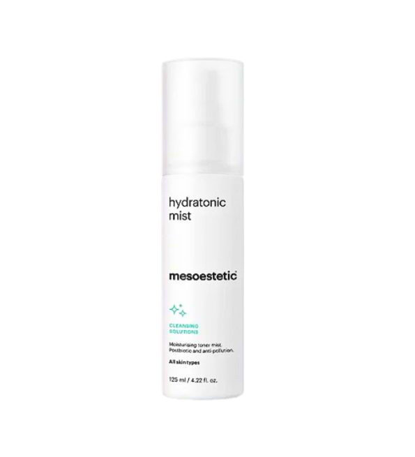Mesoestetic Hydratonic Mist 125 ml, flacon spray blanc, brume tonique hydratante