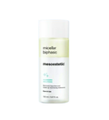 Mesoestetic Micellar Biphasic 150 ml, flacon transparent bicolore, démaquillant biphasé yeux et lèvres