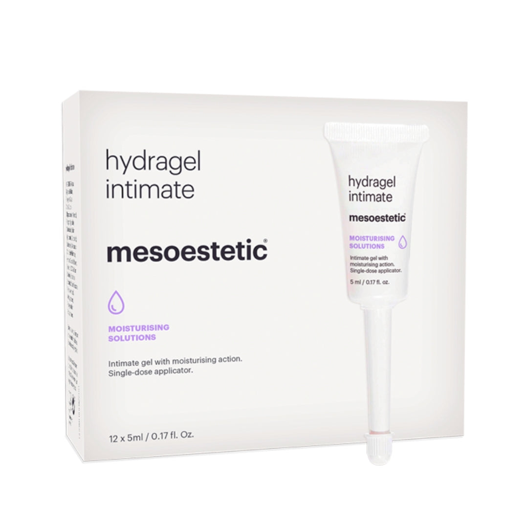 Mesoestetic Hydragel Intimate, boîte de 12 applicateurs unidoses de 5 ml, gel hydratant intime