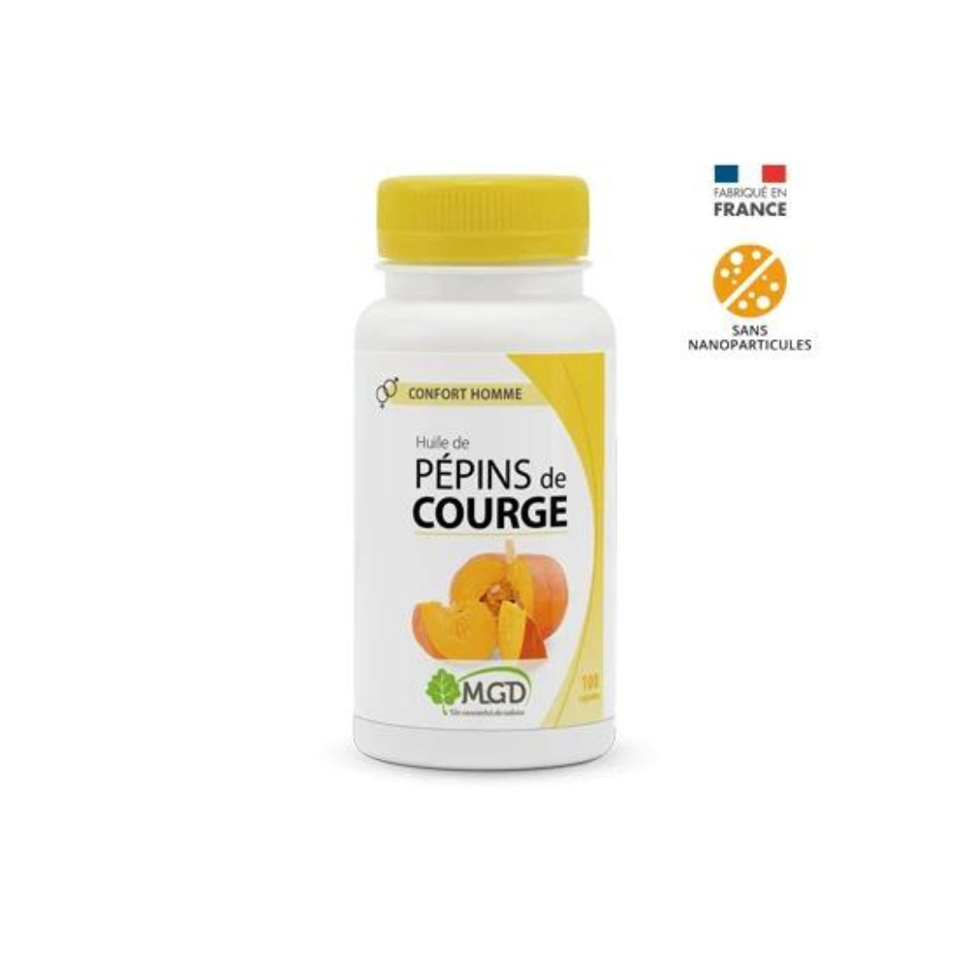 Mgd Nature Huile de Pépins de Courge 100 Capsules