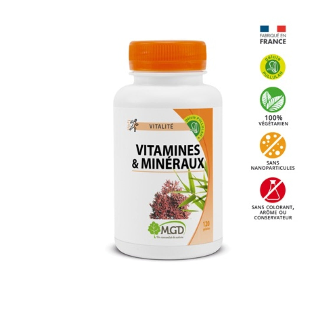 Mgd Vitamines & Minéraux 120 Gélules