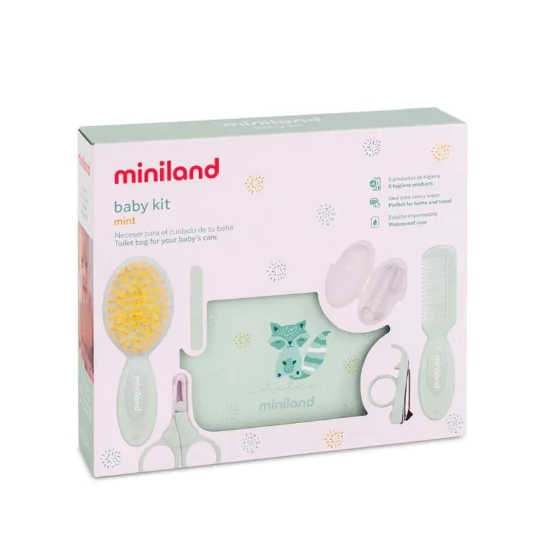 Miniland Baby Kit Mint - حقيبة العناية بالطفل