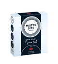 واقي ذكري Mister Size فائق الرقة ومزلّق، عرض 60 ملم × 3