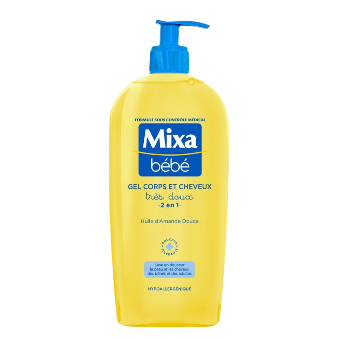 Mixa Bebe Gel Corps Et Cheveux Tres Doux 2en1 400ml