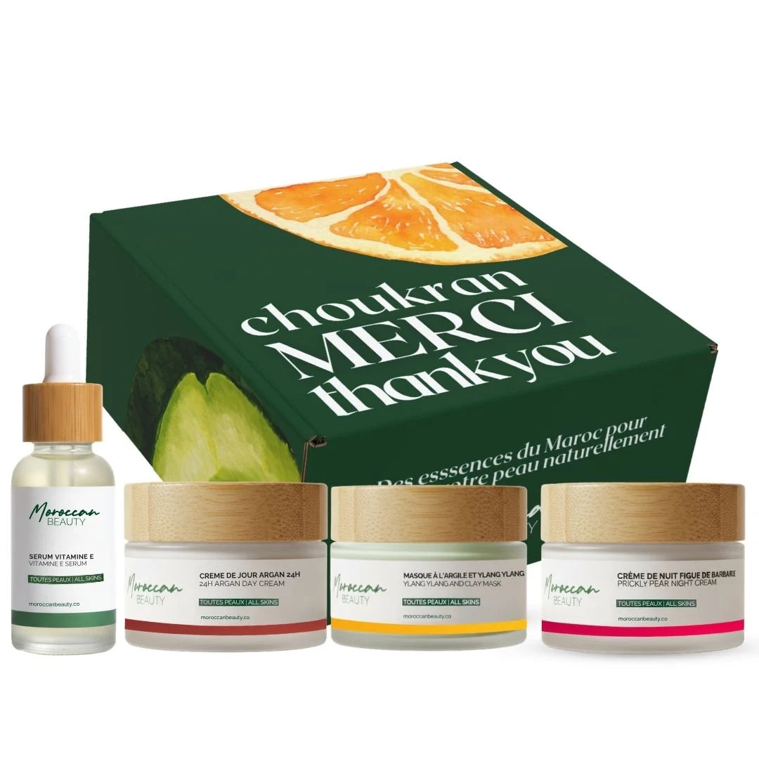Moroccan Beauty - Routine 360 Crème Jour & Nuit + Sérum Vitamine E + Masque