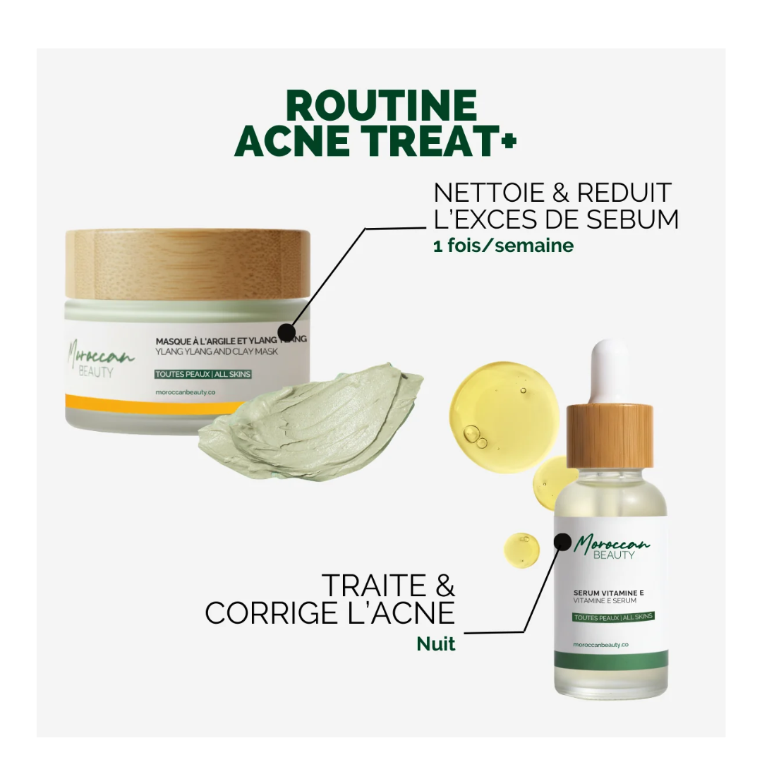 Moroccan Beauty - Routine Acne Treat+ Nettoyant & Traitement 200ml