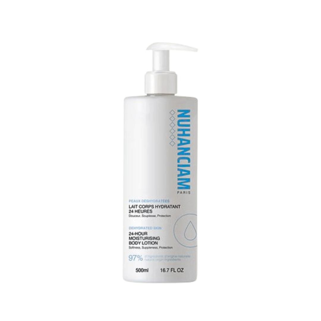 Nuhanciam Lait Corps Hydratant 24 Heures Peaux Déshydratées 500ml — flacon pompe