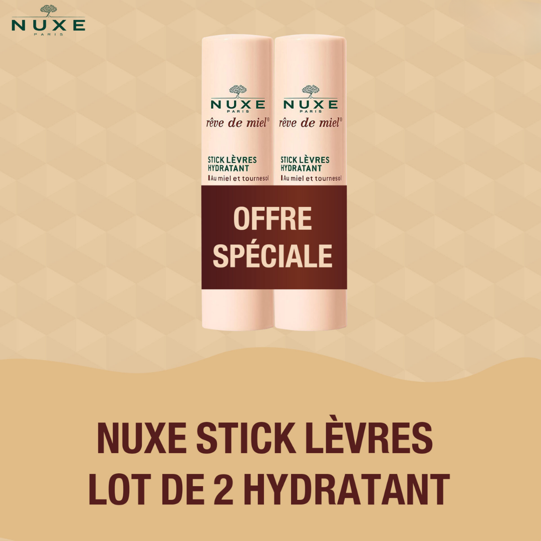 Nuxe Rêve de Miel Stick Lèvres Hydratant Lot de 2