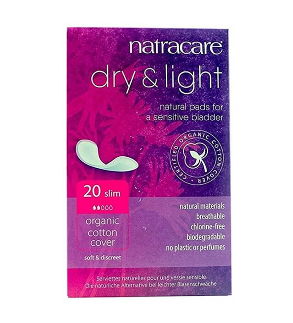 NATRACARE SERVIETTE DRY & LIGHT POUR LEGERE INCONTINENCE 20