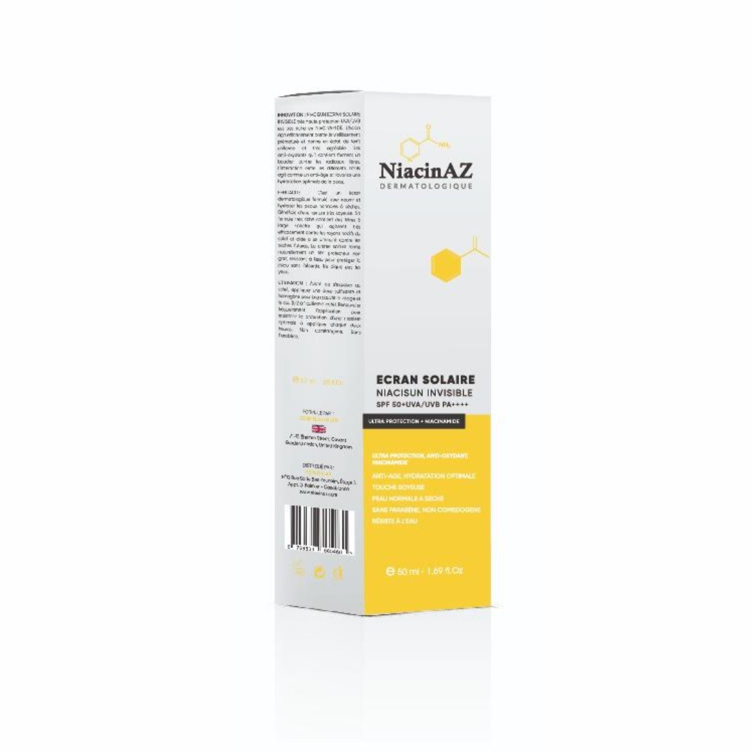 NiacinAZ NIACISUN Invisible Écran Solaire SPF50+ 50ml