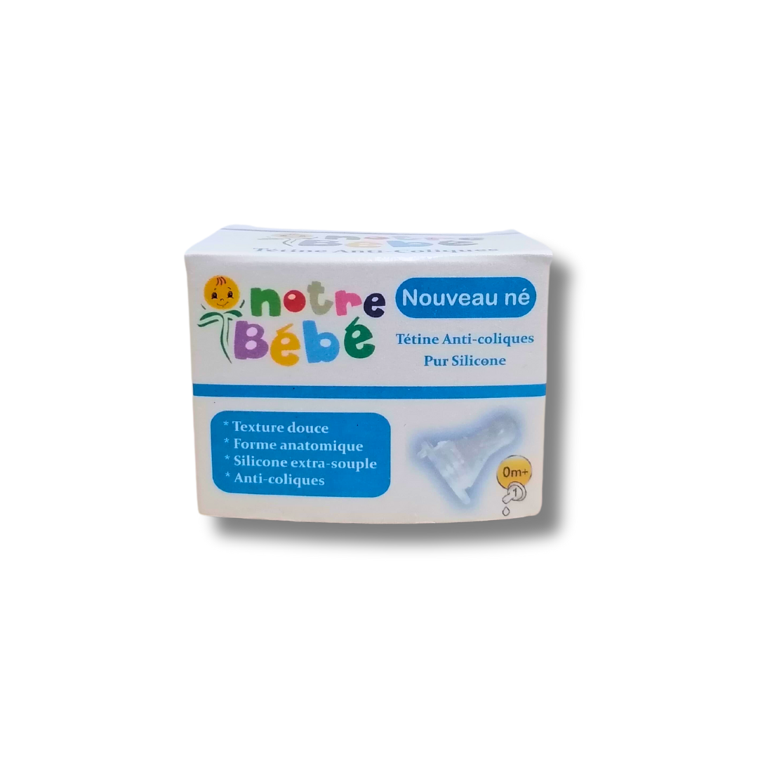 Notre Bébé Tétine Anti-Colic Biberon +0 mois