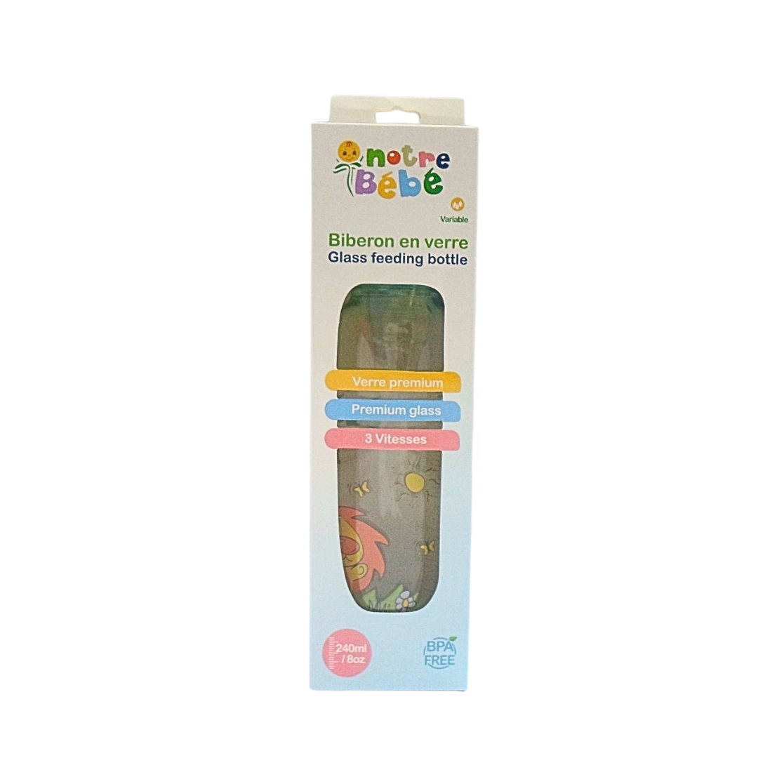 Notre Bébé Biberon En Verre 240ml Alimentation Naturelle