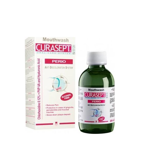 Curasept ADS Perio Bain de bouche sans alcool 200ml
