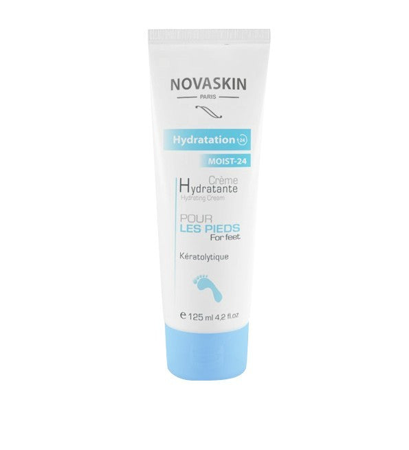 Novaskin Crème Hydratante Pieds 125ml - Soin Pieds Secs et Fatigués