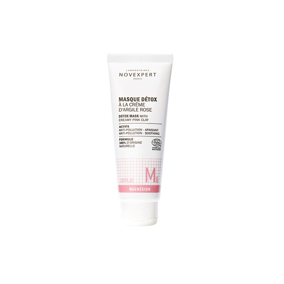 Novexpert Masque Détox à la Crème d'Argile Rose au Magnésium