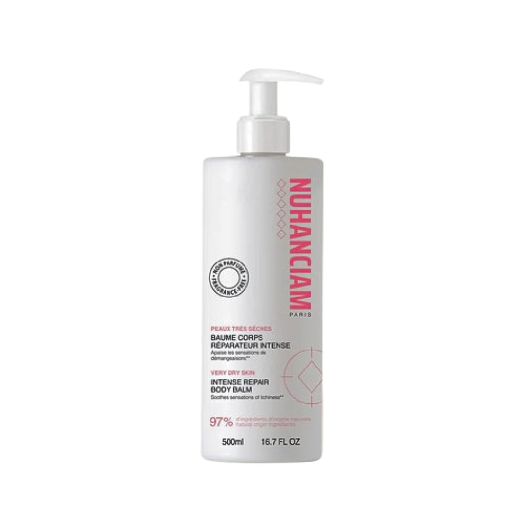 Nuhanciam Baume Corps Réparateur Intense Anti-Démangeaisons Sans Parfum 500ml — flacon pompe