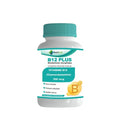 Nutrilab B12 Plus vitamine B12 cyanocobalamine 500 µg, pot blanc à couvercle turquoise de 60 comprimés
