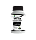 Nutrilab Shilajit extrait de shilajit de l'Himalaya, pot blanc à couvercle noir de 60 gélules