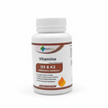 Nutrilab Vitamine D3 et K2 Synergistic Formula, pot blanc et brun de 60 capsules