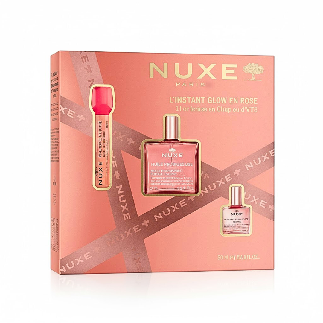Nuxe Coffret L'Infiniment Glow Rose Florale Soins Corps Visage