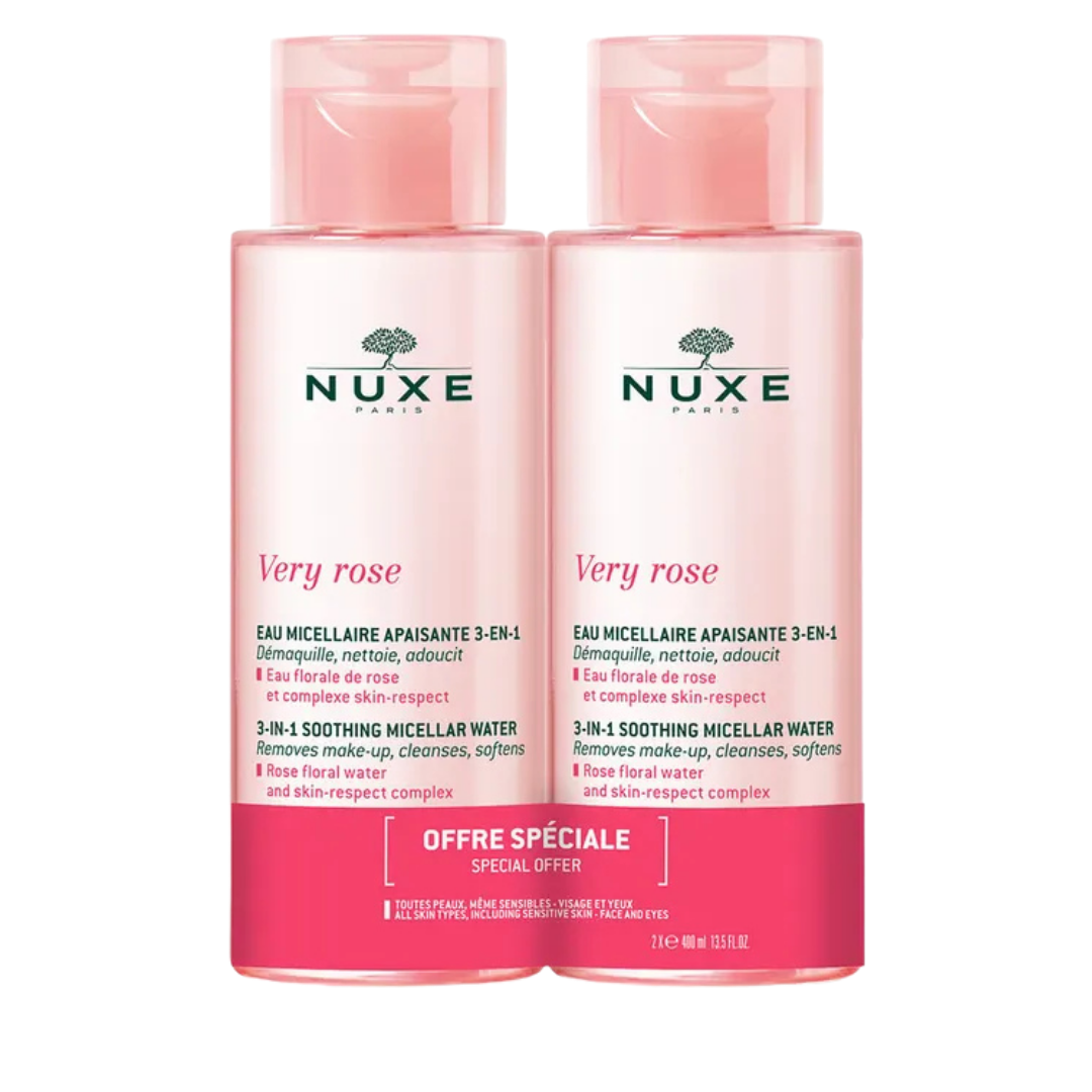 Nuxe Very Rose ماء ميسيلار مهدئ عبوة ×2 400 مل